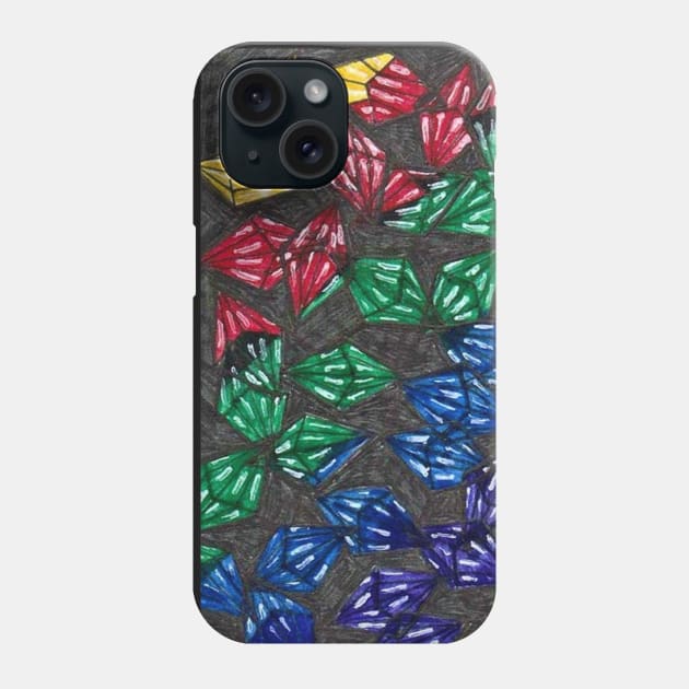 Rainbow Jewels Phone Case by CAutumnTrapp