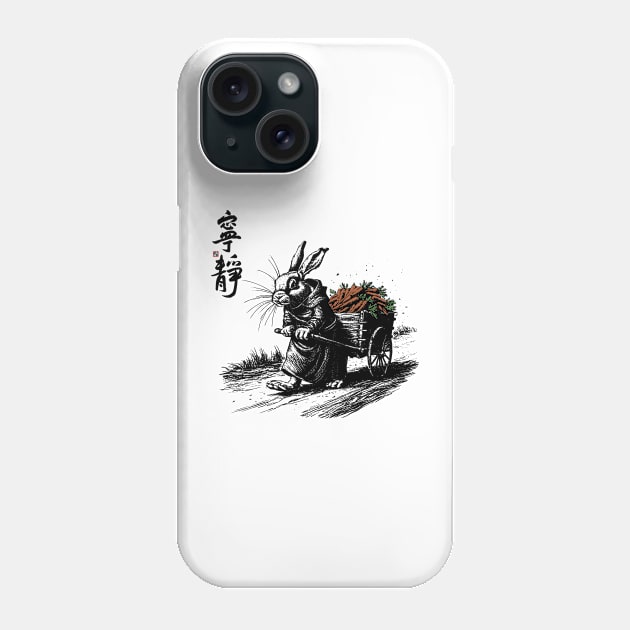 Rabbit Toil Never End Phone Case by FishEye Works