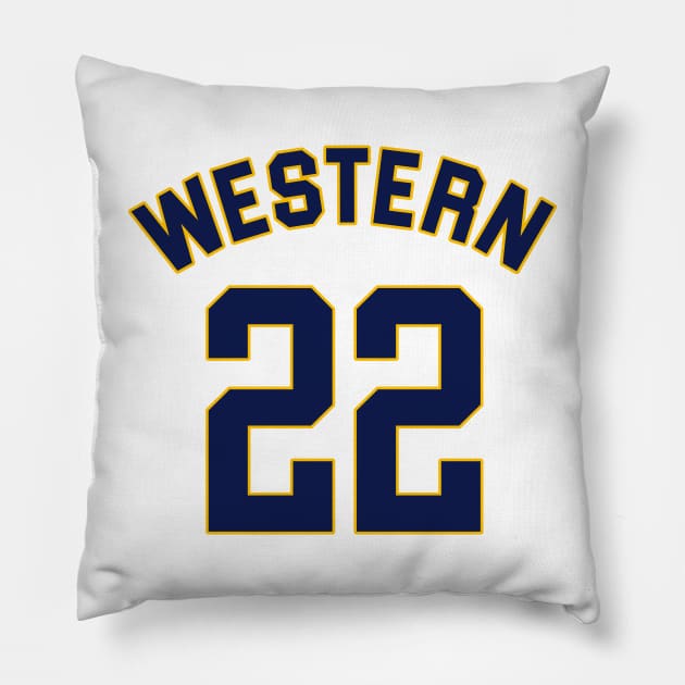 Blue Chips Butch McRae Basketball Jersey (Front/Back Print) Pillow by darklordpug