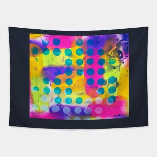 Dream Cloud Series - Blue  Dots are Hot! Tapestry