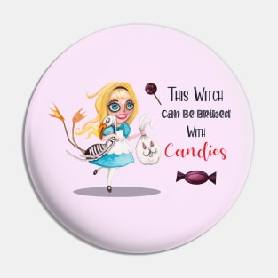 This witch can be bribed with candies Pin