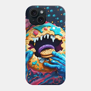 the earth eating a biscuit Phone Case