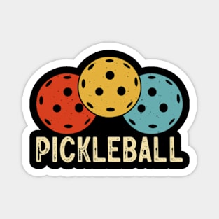 Vintage Retro Pickleball, Funny Pickleball Magnet