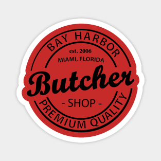 Bay Harbor Butcher Shop [black] Magnet