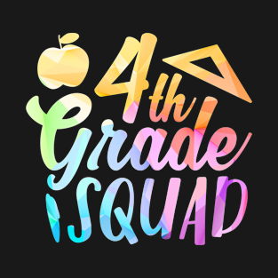Colorful 4th Grade Squad Fourth Grade Team T-Shirt