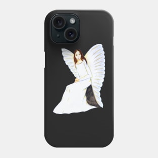 Guardian Angel, I am always here- Dark Red Phone Case