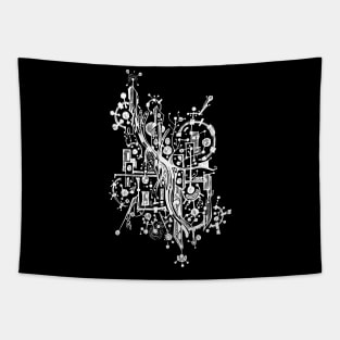 Abstract doodle art Tapestry