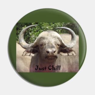 Just Chill Cool Water Buffalo Pin