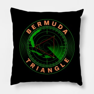 Bermuda Triangle Radar Pillow