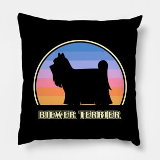 Biewer Terrier Vintage Sunset Dog Pillow