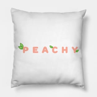 Peachy lettering Pillow