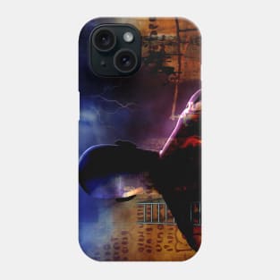 Man before ladder and symbols Phone Case