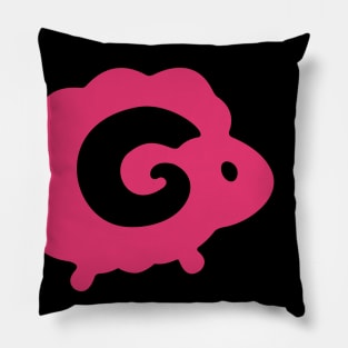 Pink Sheep Shilhouette Pillow