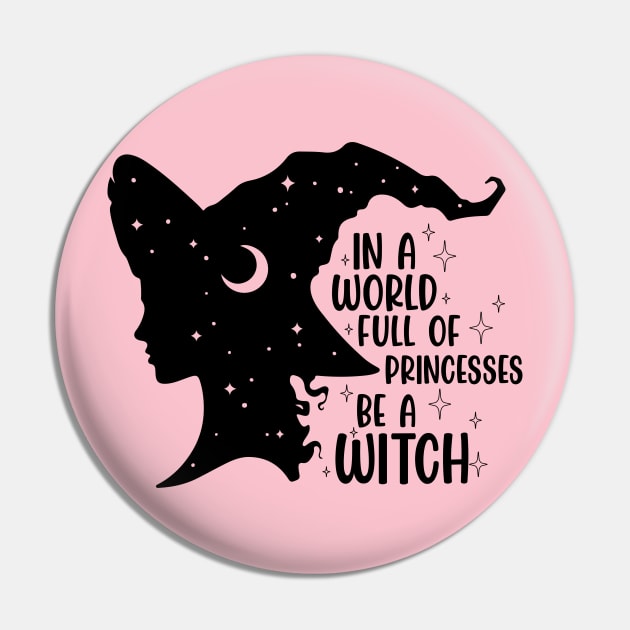 Feminist Witchy Grandaughter of Witches Halloween Pin by PUFFYP