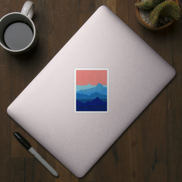 Blue Mountains - Mountains - Sticker