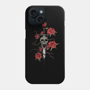 Skull and Roses Phone Case