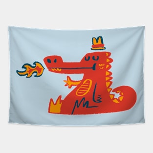 fire-breathing king Tapestry