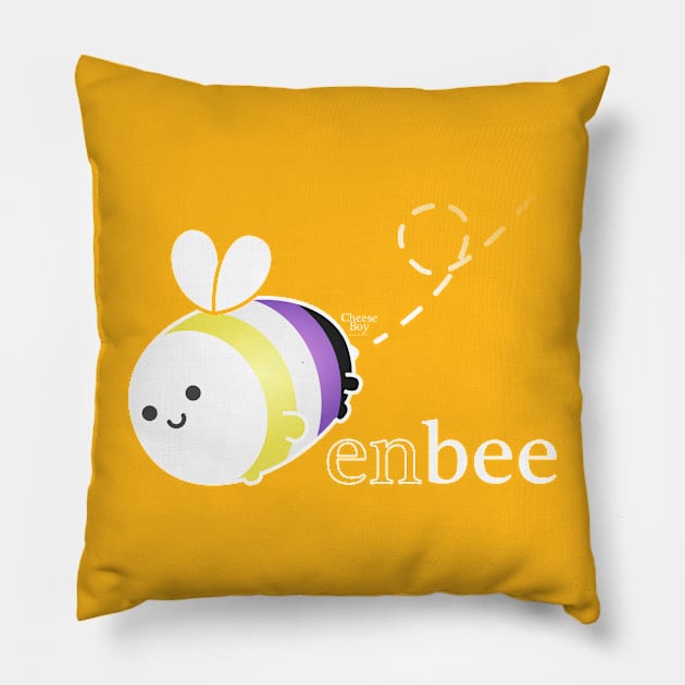 Enbee Pillow by Cheese Boy Designs