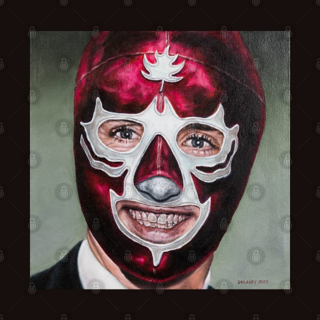 Justin: Wrestling Mask Portrait by Hello1964