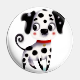 Cute Dalmatian Drawing Pin