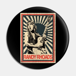 Vintage Poster Randy Rhoads 1977s Pin