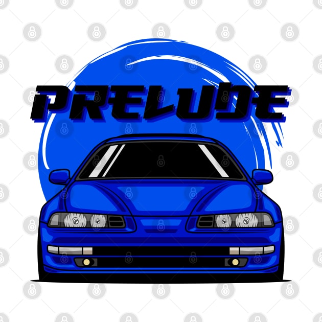 Blue Prelude MK4 Front by GoldenTuners