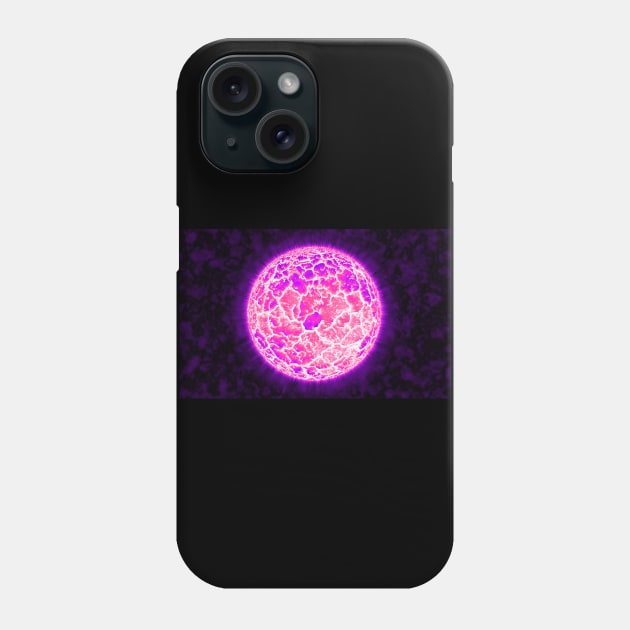 Exploding Sun - Purple Phone Case by The Black Panther