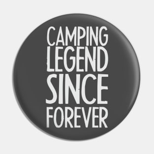 Camping legend since forever, camping lover, Retro Happy Camper T-shirt, Funny Camping, Hiking Gift Tshirt Cool Camp, gift for camper. Pin