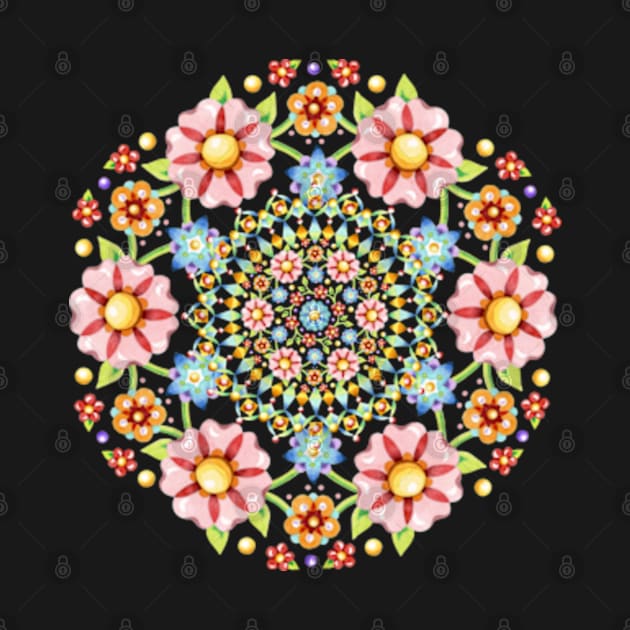 Millefiori Rosette by PatriciaSheaArt