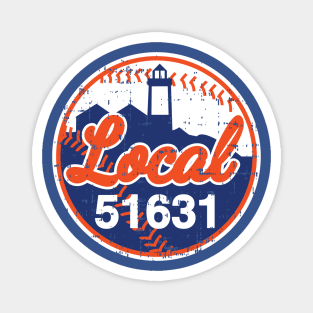 Local51631  NYM Baseball Style Magnet