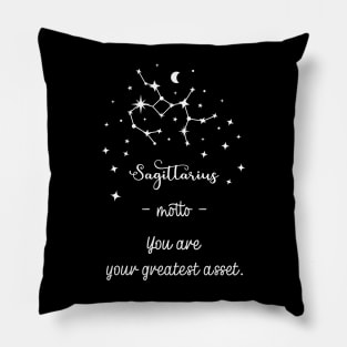 Key phrases of the zodiac signs: Sagittarius Pillow