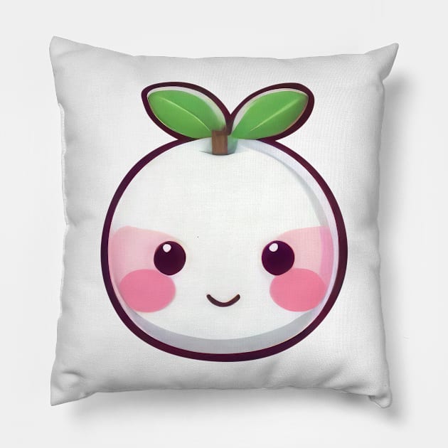 Stylized Cherry Pillow by Sheptylevskyi