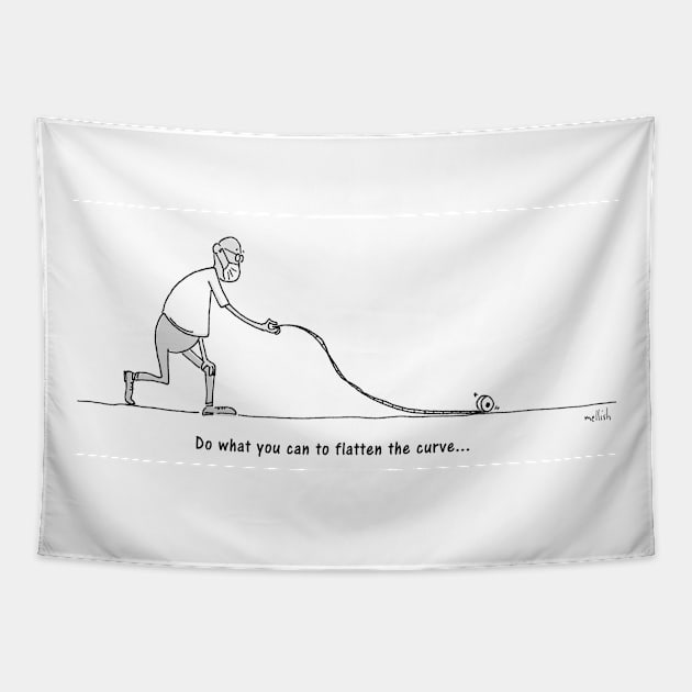 flatten the curve Tapestry by mellish