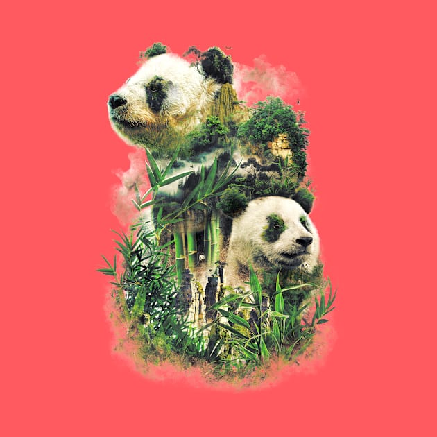 Surreal Panda Power by barrettbiggers