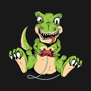 T-Rex Dinosaur Gaming T-Shirt