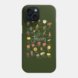 The ABCs of Wildflowers Phone Case