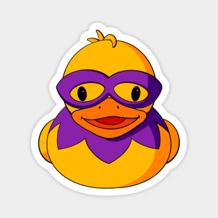 Mardi Gras Mask Rubber Duck Magnet