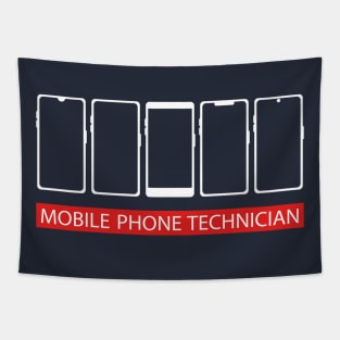 Best design mobile phone technician cell phones repairman Tapestry