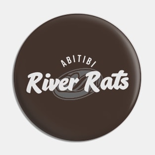 Vintage Style Greyscale River Rats Pin