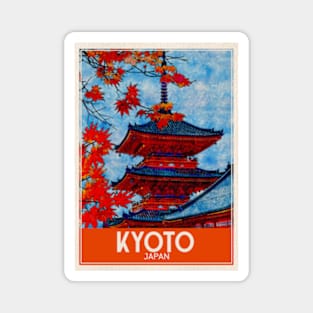 Kyoto Japan Travel Art Magnet