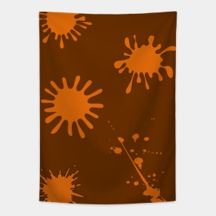 Color Splash Orange Tapestry