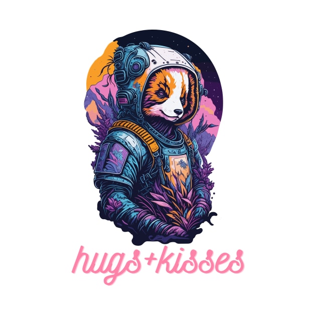 hugs kisses animal astronaut by marklink