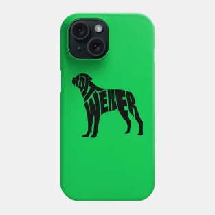 Rottweiler black Phone Case