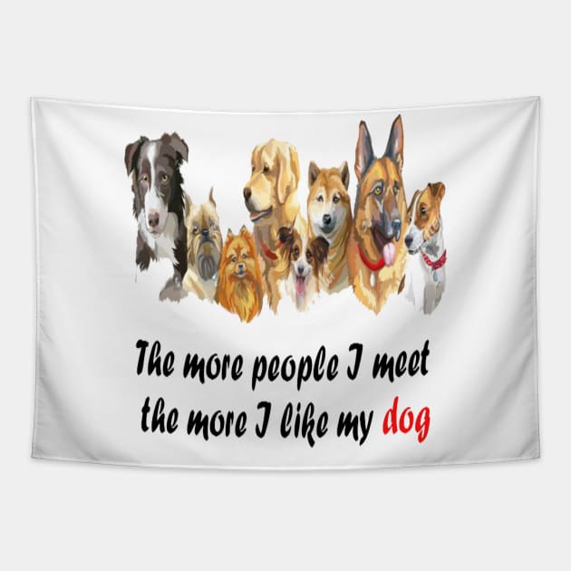 love my dog Tapestry by hamzaben