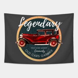 Vintage old cars t-shirt T-Shirt Tapestry