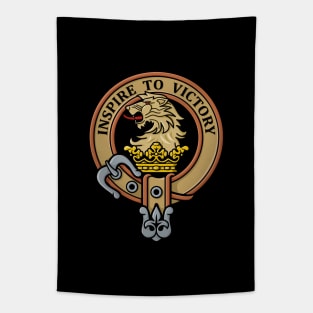 Clan Currie Lion Crest Tapestry