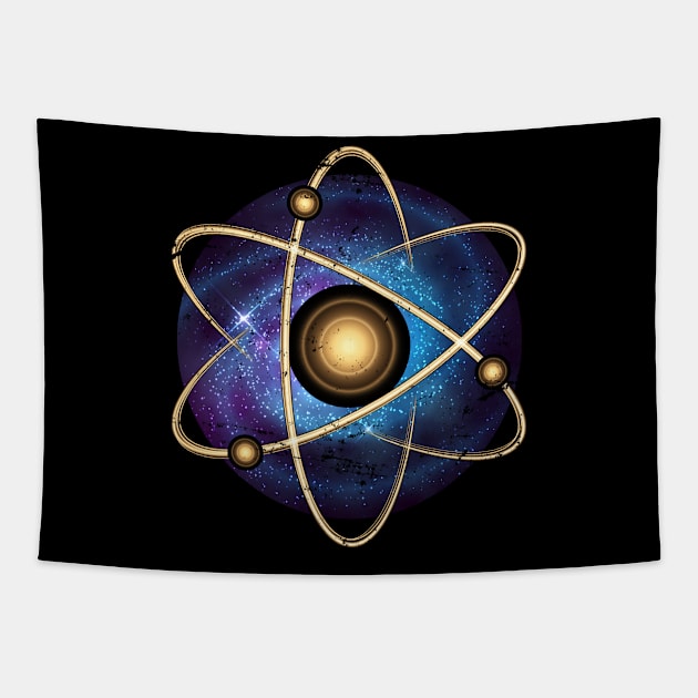 Atom Universe Quantum Physics Tapestry by shirtsyoulike