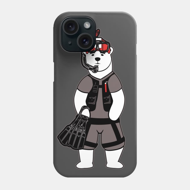 Polar Bear Rescue Swimmer Phone Case by aircrewsupplyco