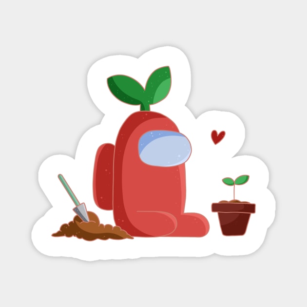 PLANTING TREES Magnet by Nevervand