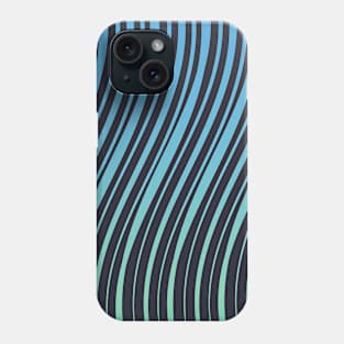 Stripes pattern - blue Phone Case